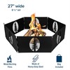 Camco Portable 27 x 8.5" Outdoor 6 Piece Collapsible Steel Campfire Ring with Storage Bag for Safe Natural Wood Burning Fires - 2 of 4