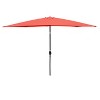 Okak 6 x 9ft Outdoor Patio Waterproof Umbrella with Push Button Tilt Market Table Umbrella with Crank without flap for Pool Backyard Garden - 3 of 4