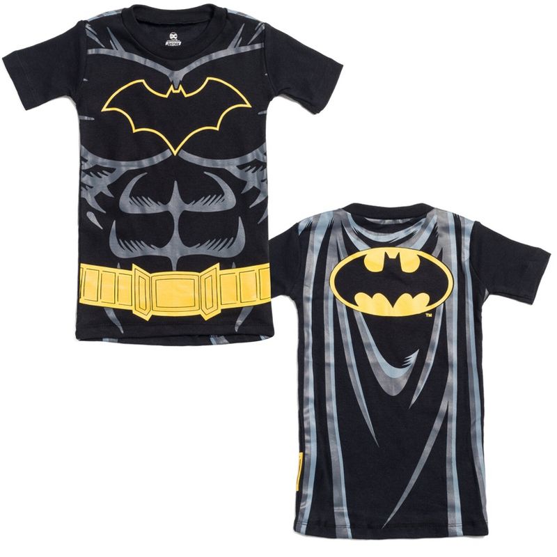 DC Comics Justice League The Flash Superman Batman Pajama Shirts and Shorts Toddler, 5 of 8