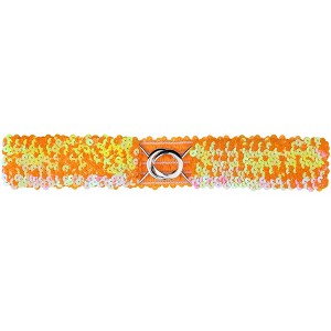 Allegra K Women's Stretchy Skinny Shinny Sequins Decor Elastic Dresses Waist Belts 64cm/25.19" One Piece - 1 of 4