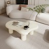 VYNXARIA 40-Inch Beige Cloud Shaped Coffee Table - Stylish Elegance for Your Living Room - 3 of 4