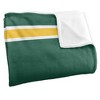 North Dakota State University Primary Logo Stripes Silky 50x60 Blanket, 1 Sided - 3 of 4