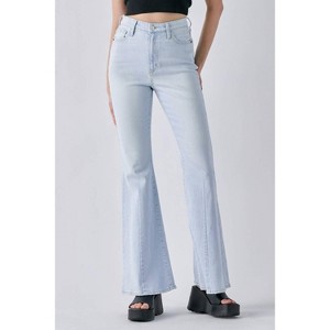 Women's High Rise Flare With Darts Jeans - CELLO - 1 of 4