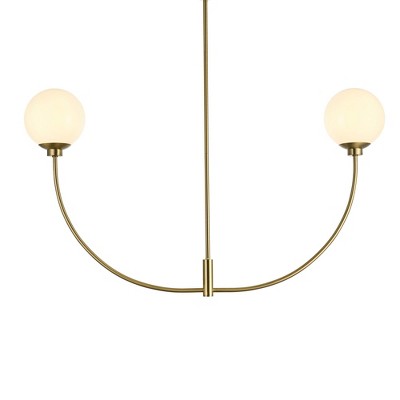 Elegant Lighting Nyomi 42 inch chandelier in Satin Gold