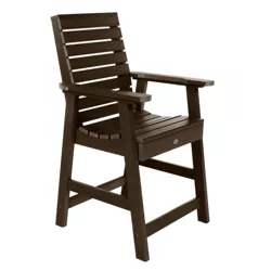 Weatherly Counter Outdoor Arm Chair - Weathered Acorn - highwood