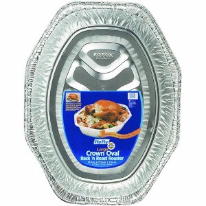 Hefty EZ Foil Aluminum Roaster Pan 20 lb, Silver - Case of 12 - 1 of 1