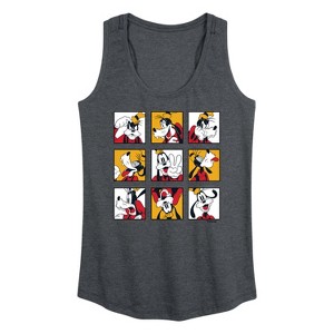 Women's - Disney - Goofy Grid Graphic Racerback Tank - 1 of 4