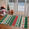 COZONY Christmas Holiday Themed Washable Non Slip Runner Rug for Hallway Kitchen Bedroom - 3 of 4