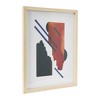 Abstract Geometric Print with Solid Wood Frame and Glass Cover - 3 of 4