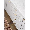 attop 4Pcs 0.79"x0.98" Solid Brass Cabinet Knobs Handle Cone Shoe Book Drawer Knob Handle (Brass) - 4 of 4
