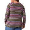 Agnes Orinda Women's Plus Size Long Sleeve Notch V-Neck Casual Fall Winter Blouses - 4 of 4