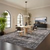 Machine Washable Living Room Rugs 8x10 Large Vintage Flower Printed Accent Carpet with Non-Slip Backing, Stain-Resistant Low Pile Floor Mat - 3 of 4