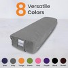 Sol Living Yoga Bolster Pillow with Removable Cover Rectangle - 3 of 4