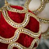 4"H Sullivans Christmas Gold Red White Ball Ornaments Set of 2  Multicolor - 2 of 2
