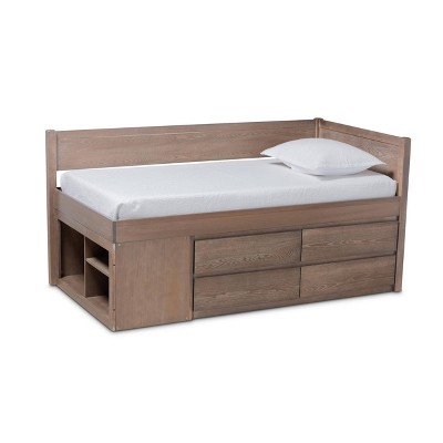 Target twin bed store with storage