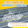 Strictly Briks Building Blocks Road Plates 10x10", 4 Pack Kids Brick Baseplates Compatible with All Major Brands, 4 Straight - 4 of 4