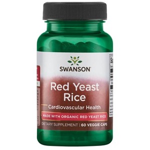 Swanson Herbal Supplements Organic Red Yeast Rice 600 mg Veggie Capsule 60ct. - 1 of 3
