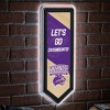 Evergreen Ultra-Thin Glazelight LED Wall Decor, Pennant, Western Carolina University- 9 x 23 Inches Made In USA - 2 of 4