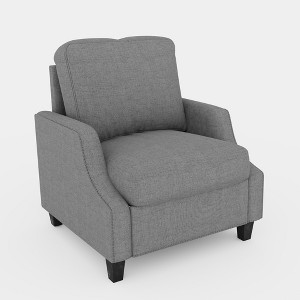 3 Piece Polyester 3-Seater Sofa Set with Sectional, Loveseat, and Armchair for Living Room - 1 of 4