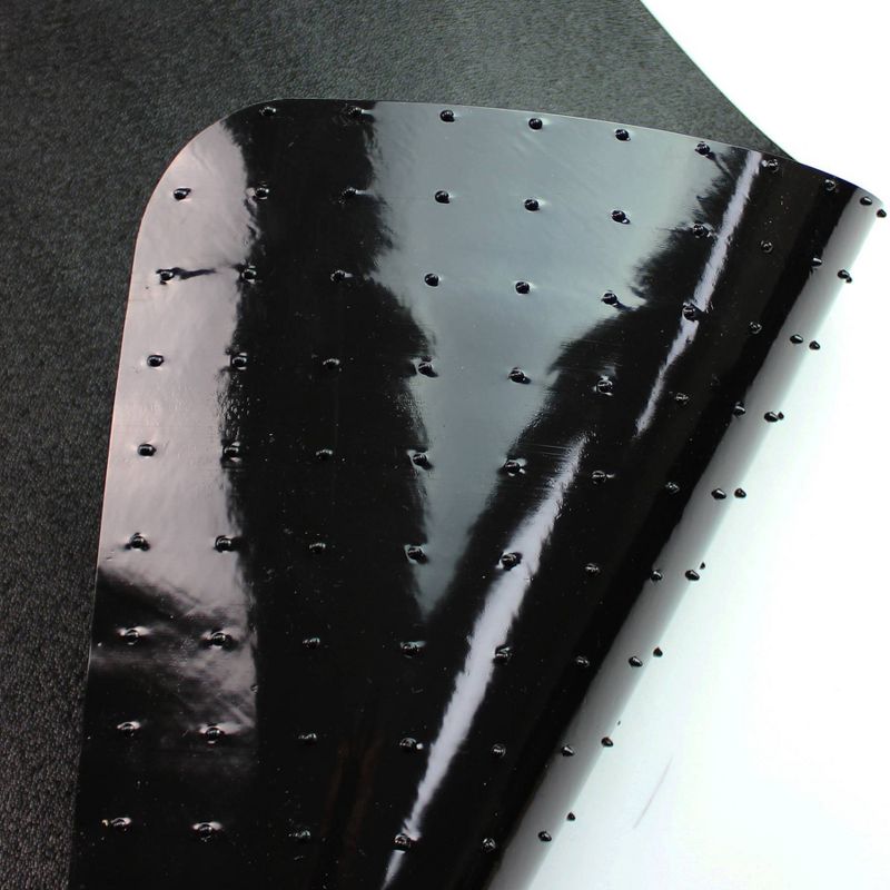 Vinyl Chair Mat for Carpets Lipped Black - Floortex, 5 of 13