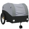 VidaXL Bike Trailer Black and Gray 99.2 lb Iron - 4 of 4