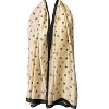 Wrapables Silk Like Satin Polyester Large Scarf Wrap, Caramel Floral - 2 of 4