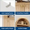72" Tall Arched Pantry Cabinet with Doors, 5-Tier Kitchen Pantry Cabinet with Adjustable Shelf & Gold Handles, Wood Storage Cabinet£ - 4 of 4