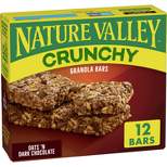 Nature Valley Crunchy Oats 'N Dark Chocolate Granola Bars - 12ct