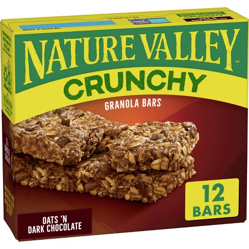 Nature Valley Crunchy Oats 'N Dark Chocolate Granola Bars - 12ct - image 1 of 4