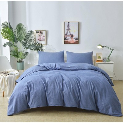 Marcielo 3 Pcs 100% Cotton Duvet Cover Set