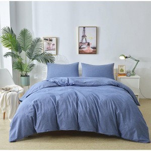 Marcielo 3 Pcs 100% Cotton Duvet Cover Set - 1 of 4