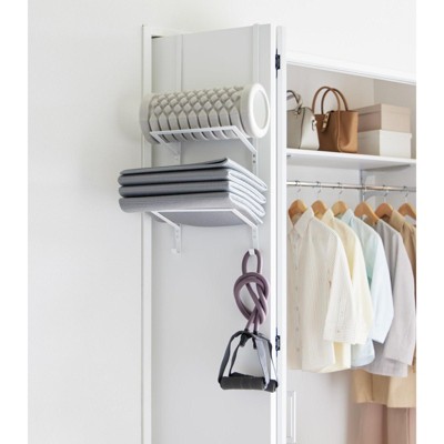 White Steel Over-the-Door Fitness Equipment Hanger