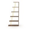 CAVINAS Bookcases for Living Room Modern 5 Tier Ladder Bookshelf Organizer Narrow Bookcase for Small Spaces - 2 of 4