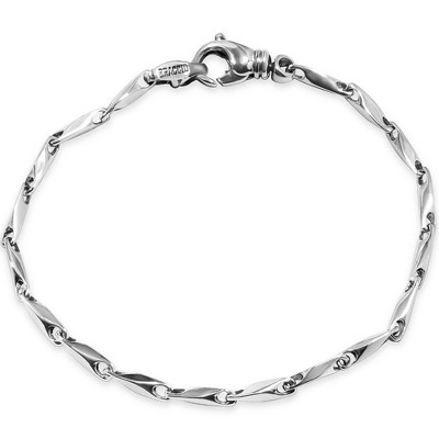 Pompeii3 Men's Classic Seed Link 14k Gold (11gram) or Platinum (19gram) 2.5mm Bracelet 8"