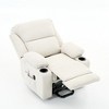 GDFStudio Naya Modern Remote-Controlled Heating and Massage Assistive Upholstered Recliner Chair - 2 of 4