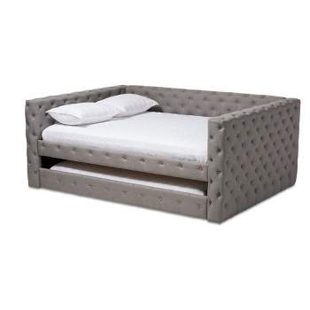 Queen Anabella Daybed with Trundle Gray - Baxton Studio
