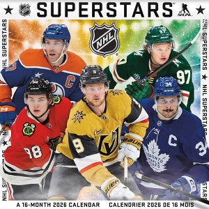 NHL 2026 NHL Superstars Bilingual French12"x12" Wall Calendar - 1 of 4