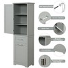 NicBex Freestanding Bathroom Storage Cabinet with 2 Drawers, Bathroom Cabinet with Adjustable Shelves, MDF Bathroom Floor Cabinet - 4 of 4