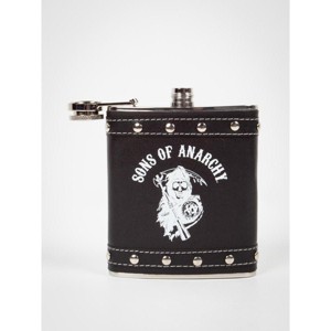 Just Funky Sons Of Anarchy Logo Studded Flask - 1 of 1