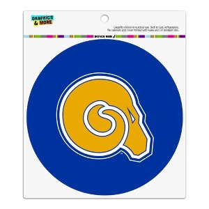 Albany State University Primary Logo Automotive Car Refrigerator Locker Vinyl Circle Magnet - 1 of 4
