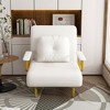 KWPZQEB 3 in 1 Sleeper Chair Bed, Convertible Chair Bed Futon Sofa with 5-Position Adjustable Backrest, Folding Sofa Bed for Apartment, Bedroom - 3 of 4