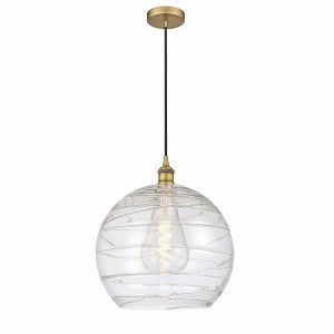 Athens Deco Swirl - 1 Light Pendant In Industrial Style-15.88 Inches Tall and 13 Inches Wide - 1 of 1