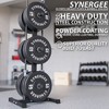 Synergee Olympic Weight Plate & Barbell Holder - 2 of 4