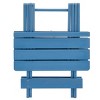 GlasFlength Folding Tables Portable Side Table Solid Wood Construction Simple Design for Patio Backyard Balcony, Blue, 19.75"*19.75"*19.75" - 3 of 4