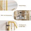 GAOMON Corner Bookshelf,L-Shaped Bookcase, Industrial Large Bookcases with Beaded Design Tall Display Rack Shelf for Living Room Bedroom - 4 of 4