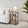 Tall Nightstand, Small End Table, Side Table for Bedroom, Living Room, Office, Bathroom - 4 of 4