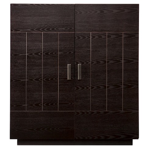 Elgin Bar Cabinet Wood black Aiden Lane Target