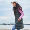 Lands' End Women's Wide Channel 600 Down Puffer Long Vest - 4 of 4