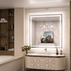 Keonjinn LED Bathroom Vanity Mirror, Front Light & Backlit, 3 Color Temperatures, Anti Fog, Double Lights Strips - 2 of 4