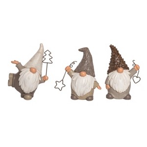 Transpac Resin Winter Wonderland Figurine Set of 3 Christmas Home Decorations - 1 of 4